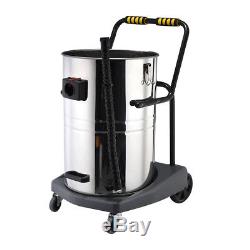 Industrial Vacuum Cleaner Wet & Dry Vac Commercial Stainless Steel 80L 3600W UK