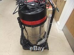 Industrial Vacuum Cleaner Wet & Dry Vac Extra Powerful Stainless Steel 80L A2619