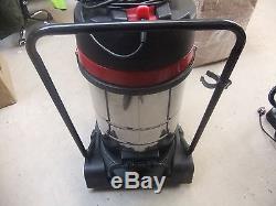 Industrial Vacuum Cleaner Wet Dry Vac Extra Powerful Stainless Steel 80L A2686
