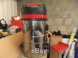 Industrial Vacuum Cleaner Wet Dry Vac Extra Powerful Stainless Steel 80L A2774