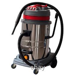 Industrial Vacuum Cleaner Wet and Dry 80L Tank 4800W Triple Motor Heavy Duty
