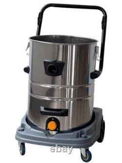 Industrial Vacuum Cleaner Wet and Dry 80L Tank 4800W Triple Motor Heavy Duty