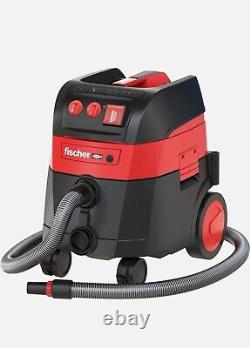 Industrial Vacuum Cleaner, Wet and Dry, Red and Black, fischer 558177 FVC 110v