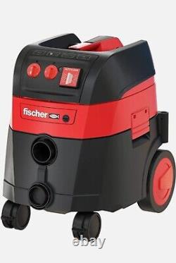 Industrial Vacuum Cleaner, Wet and Dry, Red and Black, fischer 558177 FVC 110v