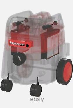 Industrial Vacuum Cleaner, Wet and Dry, Red and Black, fischer 558177 FVC 110v