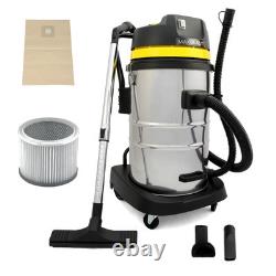 Industrial Wet & Dry Vacuum Cleaner & Attachments, Powerful 1400W, 50 Litre