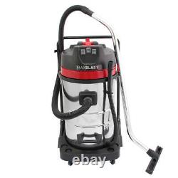 Industrial Wet & Dry Vacuum Cleaner & Attachments, Powerful 3000W, 80 Litre