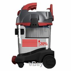 Industrial wet and dry vacuum cleaner with high speed blower