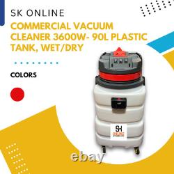 JOVS Commercial & Industrial Vacuum Cleaner 90L Wet/Dry 3600W Plastic Tank JOVS Commercial & Industrial Vacuum Cleaner 90L Wet/Dry 3600W Plastic Tank
