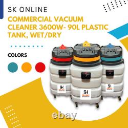JOVS Commercial & Industrial Vacuum Cleaner 90L Wet/Dry 3600W Plastic Tank JOVS Commercial & Industrial Vacuum Cleaner 90L Wet/Dry 3600W Plastic Tank