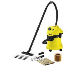 KARCHER MV3 P Wet & Dry Cylinder Vacuum Cleaner Black & Yellow
