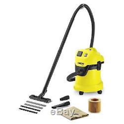 KARCHER WD3P Wet and Dry Vacuum Cleaner with 17 Litre Capacity in Yellow