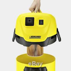 KARCHER WD3P Wet and Dry Vacuum Cleaner with 17 Litre Capacity in Yellow