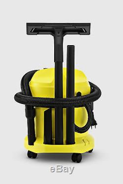 Karcher WD2 Tough Vac, Wet and Dry Vaccum Cleaner Yellow 12 litres 1200 watts