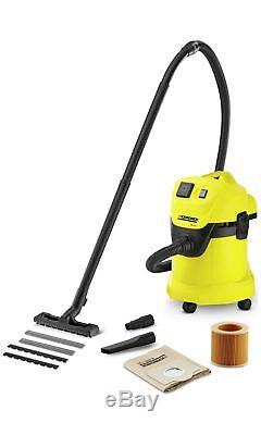Karcher WD3 P DIY 17L Wet and Dry HEPA Vacuum Cleaner Yellow Argos eBay