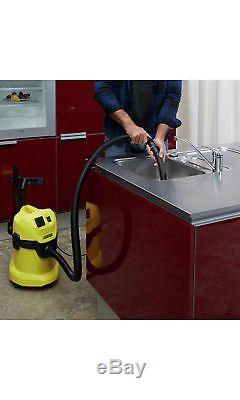Karcher WD3 P DIY 17L Wet and Dry HEPA Vacuum Cleaner Yellow Argos eBay