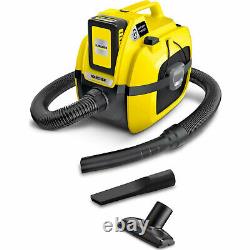 Karcher WD 1 18v Cordless Wet and Dry Vacuum Cleaner 1 x 2.5ah Li-ion