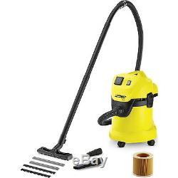 Karcher WD 3P Wet & Dry Vacuum Cleaner with 17 Litre Tank 1000w Free Shipping