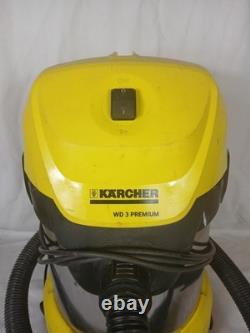 Karcher WD 3 Premium Wet And Dry Cylinder Vacuum Cleaner Working Bagged Corded