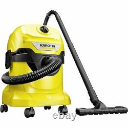 Karcher WD 4 Bagged Wet & Dry Cleaner Yellow New from AO