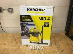 Karcher WD 4 Wet and Dry Vacuum Cleaner Yellow