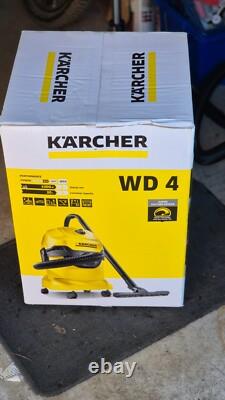 Kärcher WD 4 Wet and Dry Vacuum Cleaner Yellow (1.628-203.0)