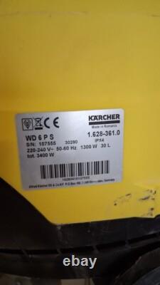 Kärcher WD? 6? P? S Wet & Dry Vacuum Cleaner Used, Missing Hose & Tools, EU Plug