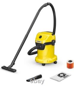 Karcher Wd3 1000w 17ltr Wet & Dry Vacuum Cleaner 220-240v