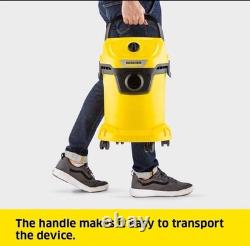 Karcher Wd3 1000w 17ltr Wet & Dry Vacuum Cleaner 220-240v