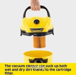 Karcher Wd3 1000w 17ltr Wet & Dry Vacuum Cleaner 220-240v