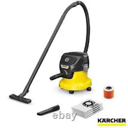 Karcher Wet & Dry Vacuum Cleaner 12L Compact 1000w 2m Hose KWD3 V-12/4/20 + 3FB