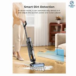 Laresar M3 Cordless Wet Dry Vacuum Cleaner 55min Self-Cleaning Floor Washer UK