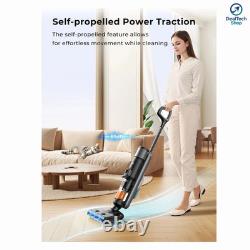 Laresar M3 Cordless Wet Dry Vacuum Cleaner 55min Self-Cleaning Floor Washer UK