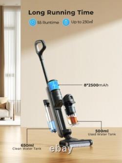 Laresar M3 Cordless Wet Dry Vacuum Cleaner Mop, Edge Cleaning 55min Auto Suction