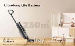 Laresar M3 Cordless Wet Dry Vacuum Cleaner Mop, Edge Cleaning 55min Auto Suction