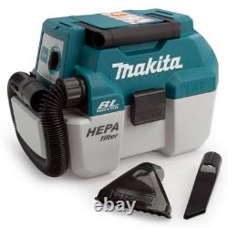 Makita DVC750LZ 18V Brushless Wet & Dry Vacuum Cleaner LXT L-Class Low Noise