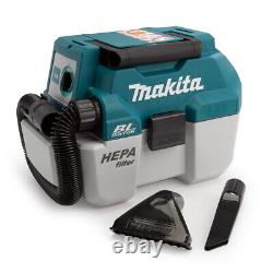 Makita DVC750LZ 18V LXT BL Wet/Dry Vacuum Cleaner + 2 x 5Ah Batteries & Charger