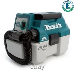 Makita DVC750LZ 18V LXT BL Wet/Dry Vacuum Cleaner + 2 x Extra Large Work T-Shirt