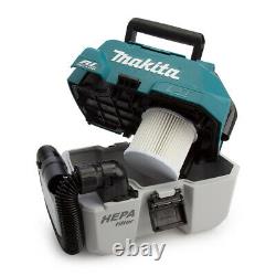 Makita DVC750LZ 18V LXT Brushless Wet/Dry Vacuum Cleaner + 2 x 6.0Ah Batteries