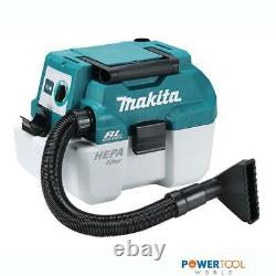 Makita DVC750LZ 18v LXT BL 7.5L L-Class Wet/Dry Vacuum Cleaner Body Only