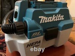 Makita DVC750L cordless portable wet & dry vacuum cleaner excellent used condi