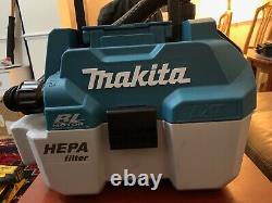 Makita DVC750L cordless portable wet & dry vacuum cleaner excellent used condi