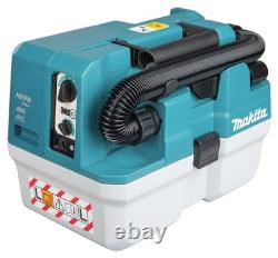 Makita VC013GLZ03 40V Max XGT 7.5L AWS Wet & Dry Dust Extractor/Vacuum Cleaner