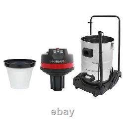 MaxBlast 80L Industrial Vacuum Cleaner & Floor Track Nozzle Wet Dry Commercial
