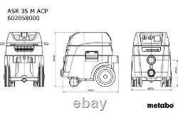 Metabo ASR 35 M ACP 1400W M Class 35Ltr Wet & Dry Vacuum Cleaner 240V