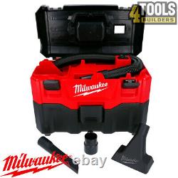 Milwaukee M18VC2 18V Wet & Dry Vacuum Cleaner With 2 x 5Ah Batteries & Charger