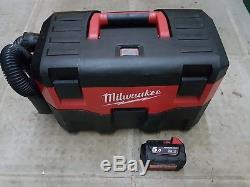 Milwaukee M18VC 18v Wet/Dry Vacuum Cleaner VAC + 5.0Ah Battery