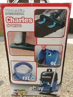 NEW! Numatic Charles Wet and Dry Vacuum Cleaner Blue CVC370