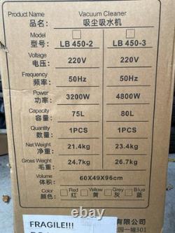 NEW Professional Industrial Wet & Dry Vacuum Cleaner & Attachments, 3000w 4800w