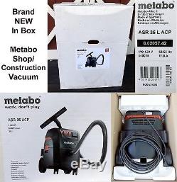 New METABO Vacuum Cleaner ASR 35 ACP Shop Vac WET DRY Auto Clean 3.6 psi 9 Gal